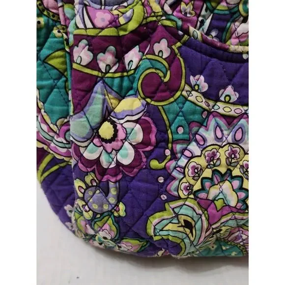 Vera Bradley retired quilted Mandy tote bag in a plum crazy paisley pattern. - Picture 16 of 16